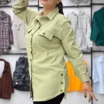 مانتو قواره دار بغل دکمه (پک 5 عددی)