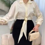 شومیز ساتن حلقه ای (پک 4 عددی)