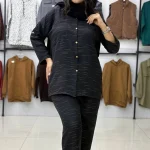 ست مانتو و شلوار آبشاری (پک 3 عددی)