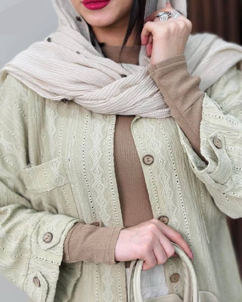 مانتو جلو دکمه ۲جیب (پک 4 عددی)