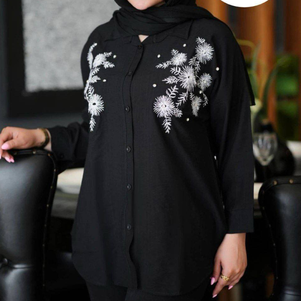 مانتو گلدوزی برف مرواریدی (پک 4 عددی)