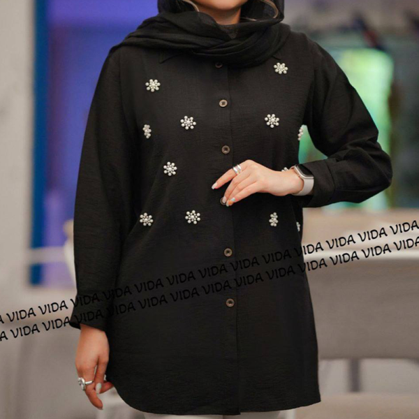 مانتو تمام مرواریدی (پک 5 عددی)