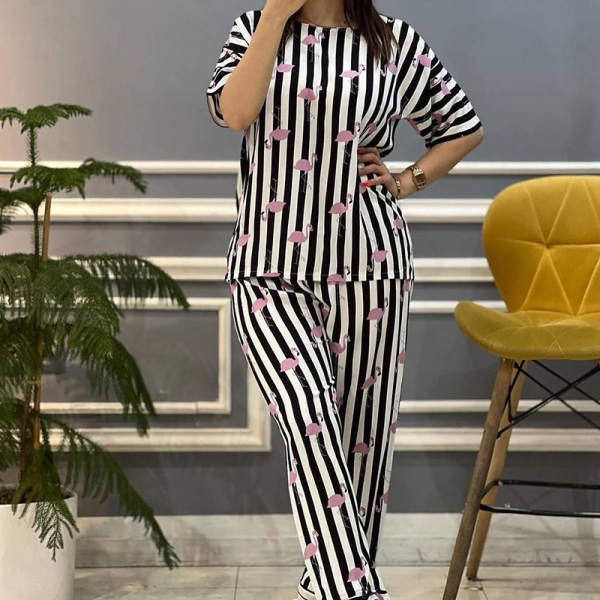ست  تیشرت شلوار سپیدار (پک 4 عددی)