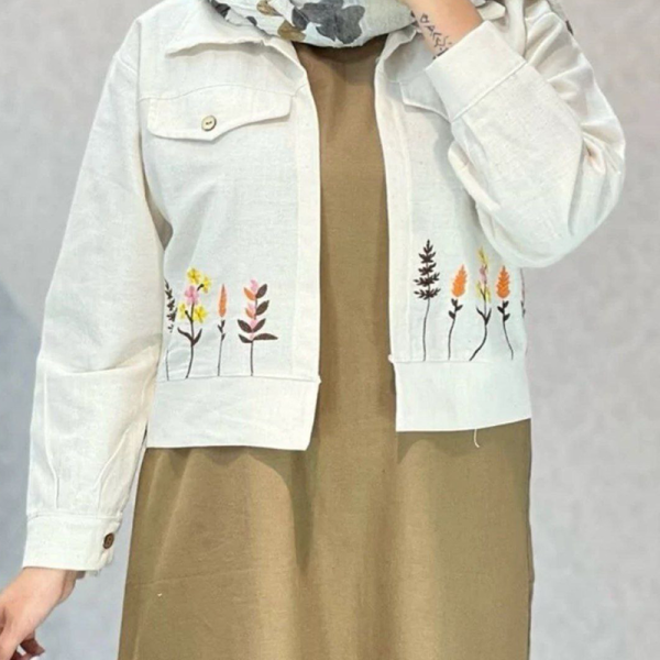 کت و سارافن گلدوزی عالیه (پک 3 عددی)