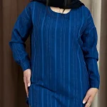 تونیک قواره بزرگ کمربندار پشت بلند (پک 5 عددی)