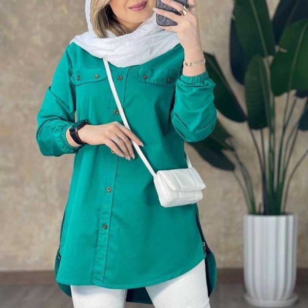 مانتو بغل زیپ صدف (پک 4 عددی)