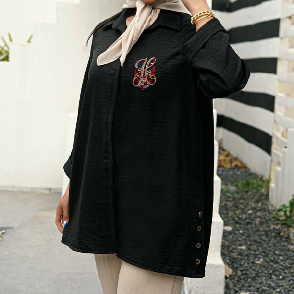 مانتو قواره دار گلدوزی (پک 6 عددی)