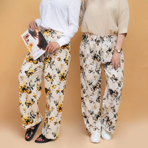 شلوار کمر ماسوره ای نخی  (پک 3 عددی)