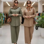 ست مانتو و شلوار ملانیا (پک 4 عددی)