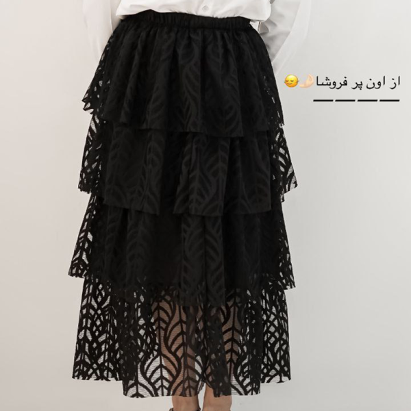 دامن پله ای سارا (پک 2 عددی)
