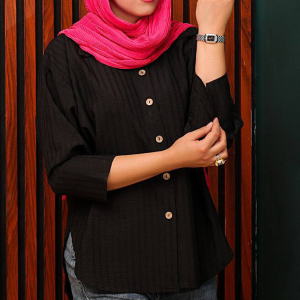 مانتو جلودکمه چوبی (پک 4 عددی)