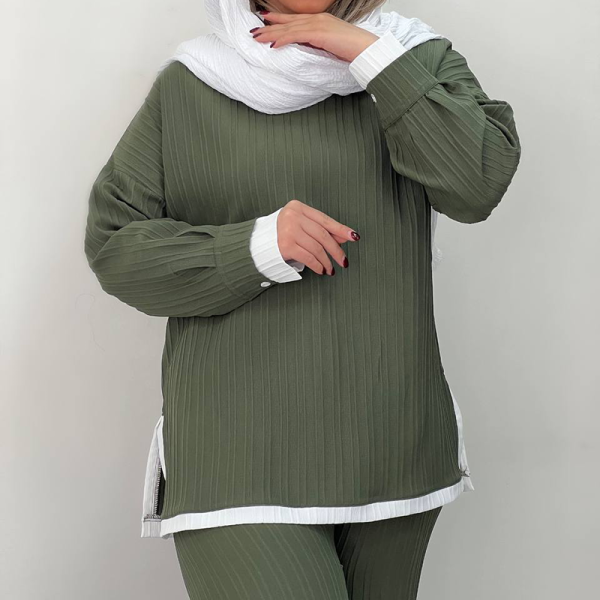 ست تونیک و شلوار محوا (پک 3 عددی)