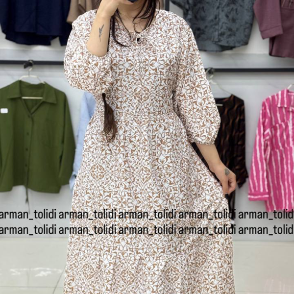 مانتو ساحلی کمربندار ترمه (پک 6 عددی)