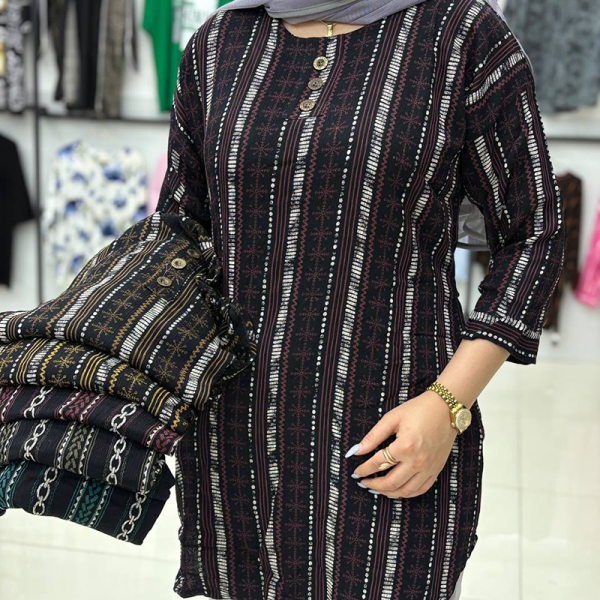 تونیک طرحدار قواره بزرگ (پک 6 عددی)
