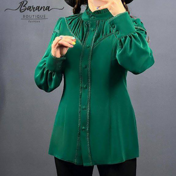 شومیز گیپور دوزی عسل  (پک 4 عددی)