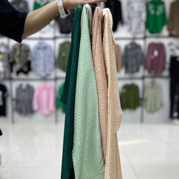شومیز دکمه مخفی طرحدار سه (پک 4 عددی)