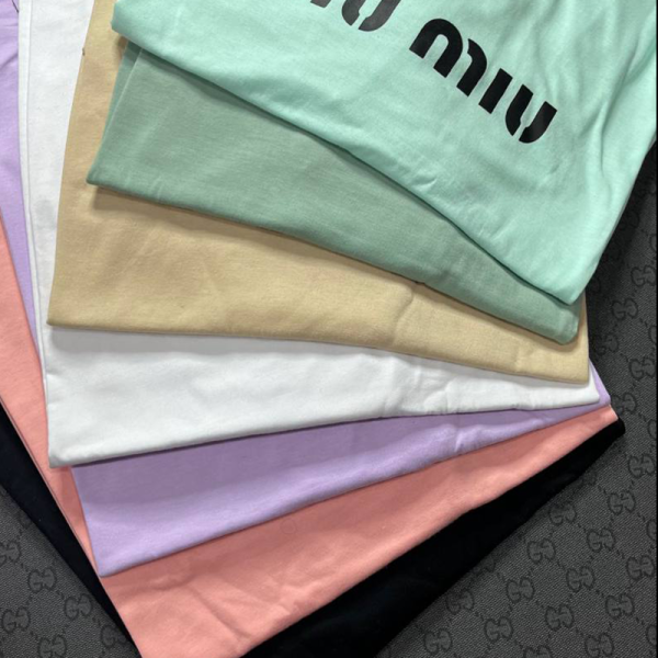 تیشرت باکسی کلاهدار miumiu (پک 4 عددی)