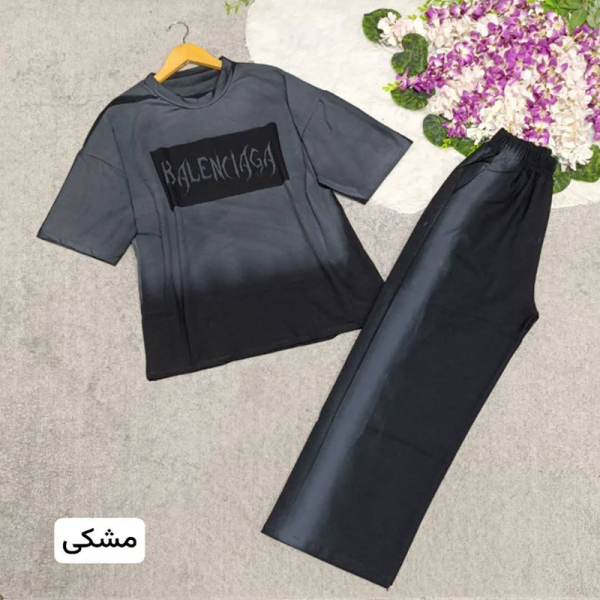ست تیشرت و شلوار بگ بالنسیا (پک 6 عددی)