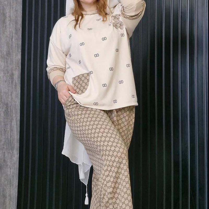 ست تیشرت و شلوار گوجی (پک 2 عددی)