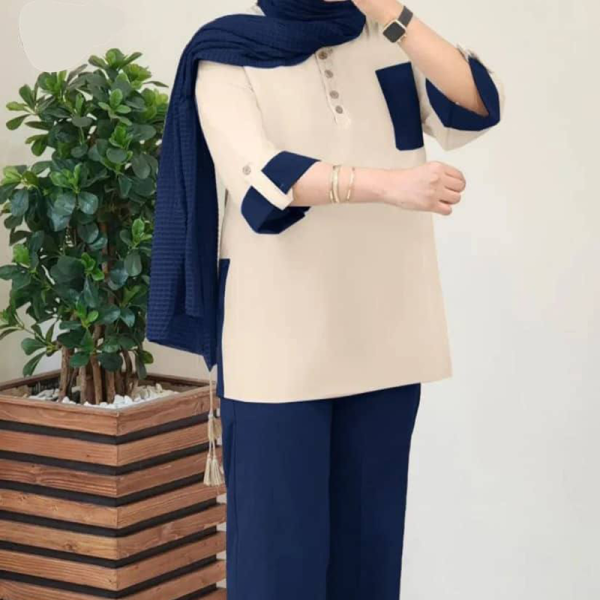 ست مانتو و شلوار نرگس (پک 4 عددی)