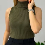 تاپ کتی یقه برگردان (پک 6 عددی)