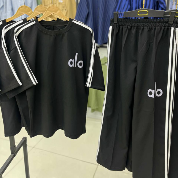 ست تیشرت و شلوار بگ alo (پک 3 عددی)