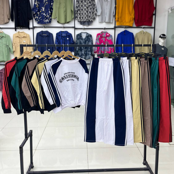 ست کراپ و شلوار بگ کالیفورنیا (پک 6 عددی)