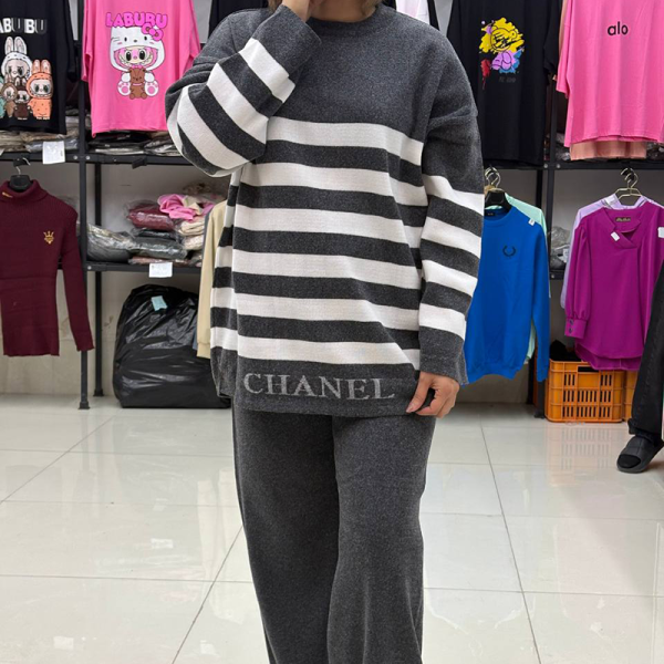 ست بلوز و شلوار چنل (پک 4 عددی)