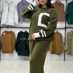 ست بلوز و شلوار بافت جیبدار (پک 5 عددی)