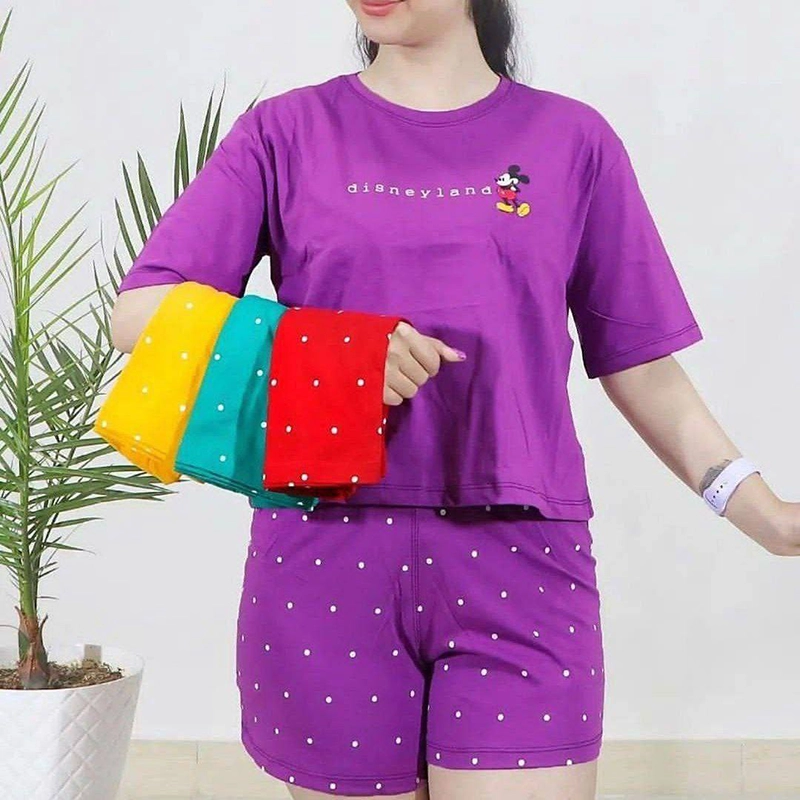 ست کراپ شورتک میکی (پک 5 عددی)