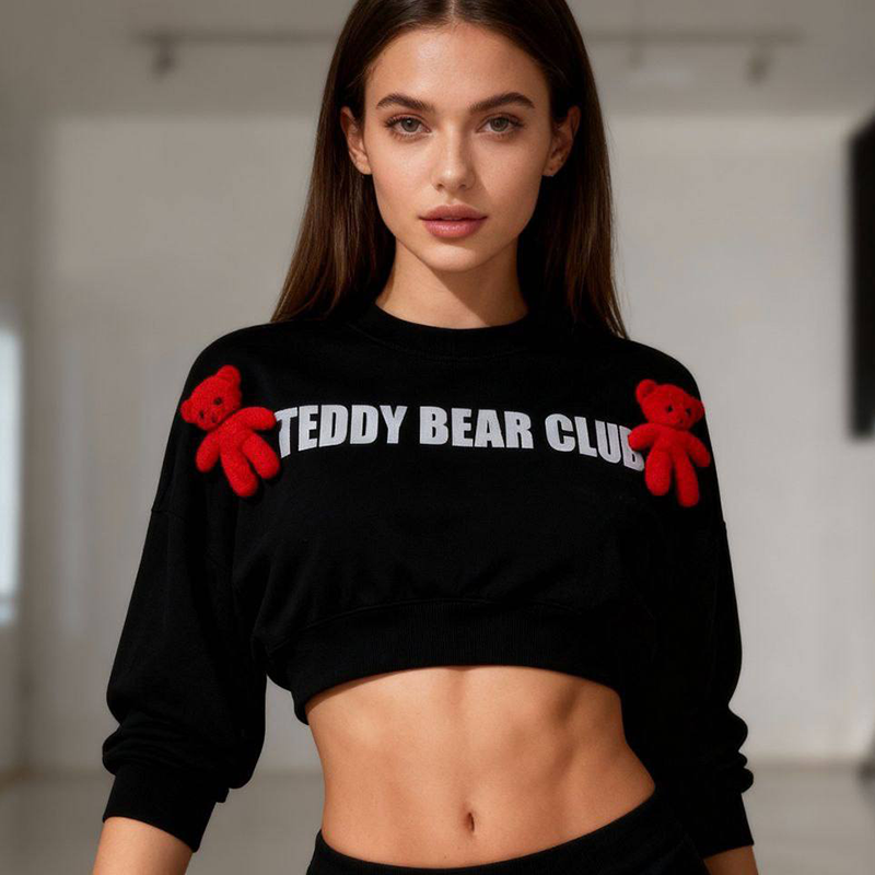 کراپ آستین دار گیلاس (پک 4 عددی)