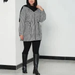 مانتو کلاهدار کمر گت (پک 3 عددی)