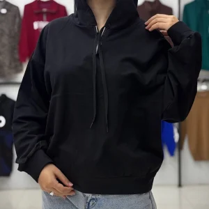 هودی کلاهدار نیم زیپ (پک 6 عددی)