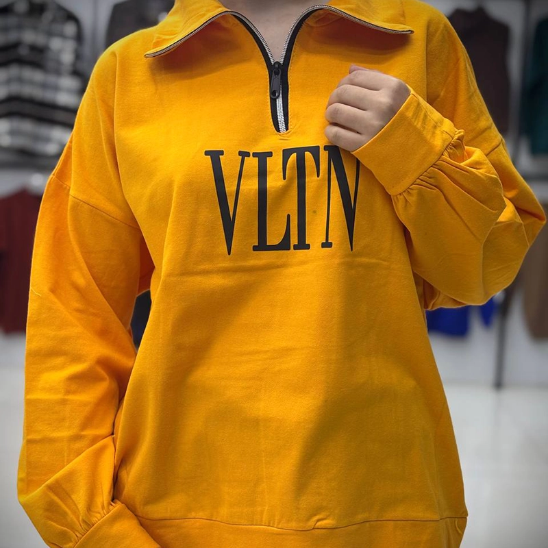 بلوز نیم زیپ یقه ۸ سانتی (پک 6 عددی)