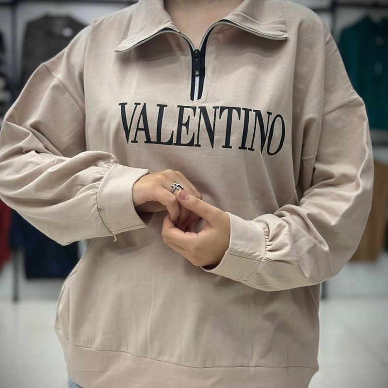 بلوز نیم زیپ یقه ۸ سانتی (پک 6 عددی)