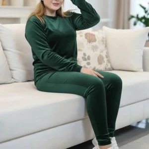 ست بلوز شلوار مخمل روباهی (پک 6 عددی)