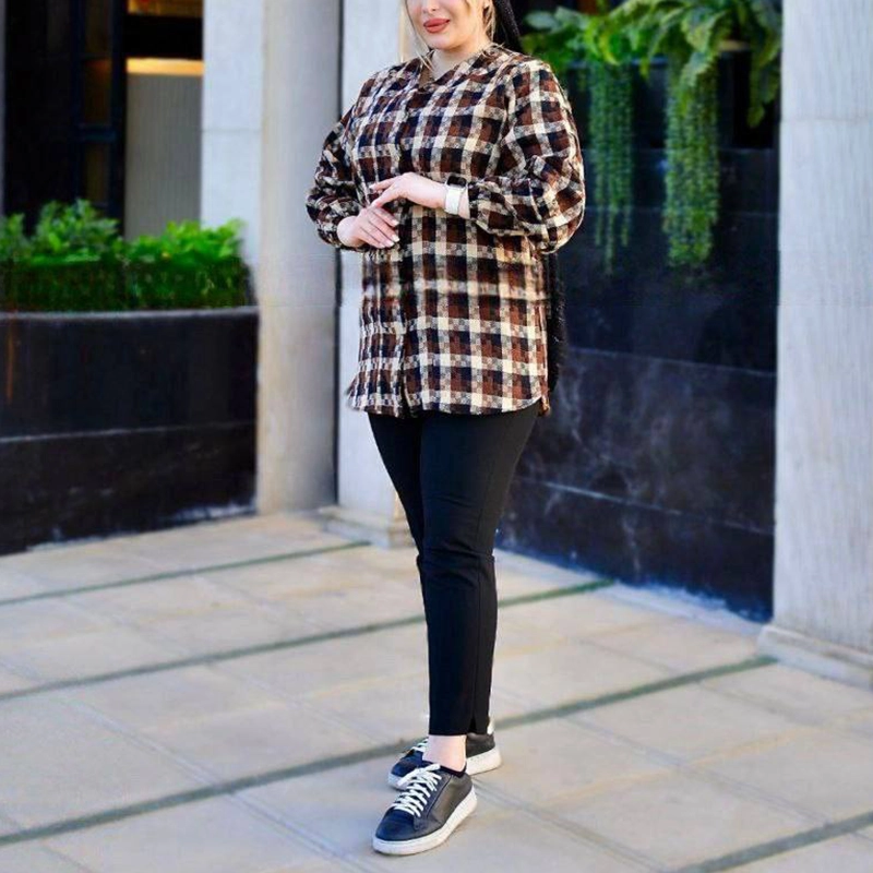 مانتو یقه دلبر پازل (پک 4 عددی)