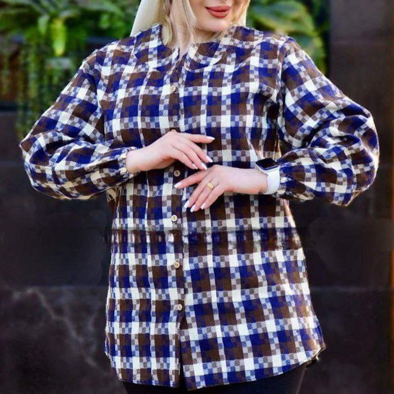 مانتو یقه دلبر پازل (پک 4 عددی)