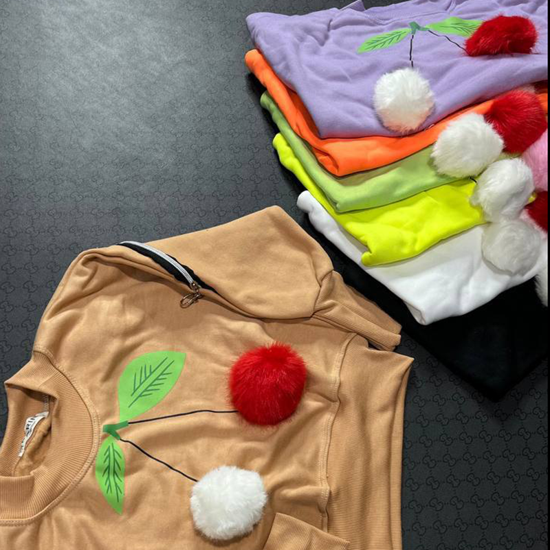 کراپ آستین دار گیلاس (پک 4 عددی)