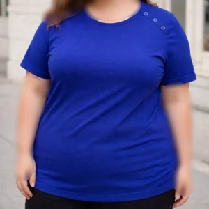 تیشرت فول قواره دکمه مورب ( پک 5 عددی )