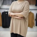 تیشرت قواره دار یقه هفت ( پک 5 عددی )