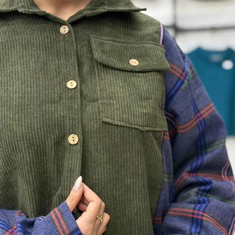 مانتو کوتاه ترکیبی پروا ( پک 4 عددی )