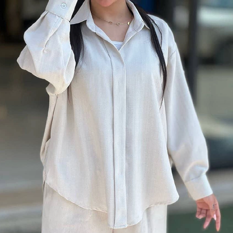 مانتو دکمه مخفی بغل هلال ( پک 6 عددی )