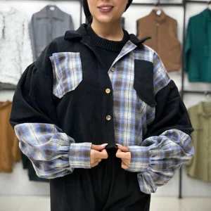 مانتو کوتاه ترکیبی پروا ( پک 4 عددی )