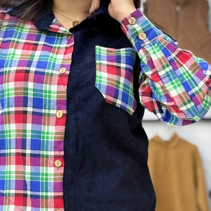 مانتو ترکیبی محوا ( پک 4 عددی )