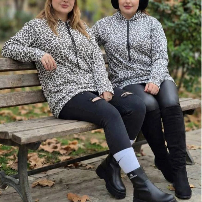 هودی لش پلنگی (پک 2 عددی)