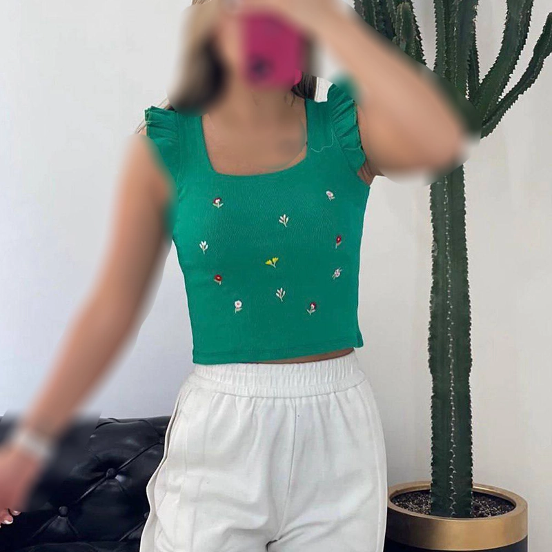 کراپ سرشانه عروسکی گلدوزی ( پک 6 عددی )