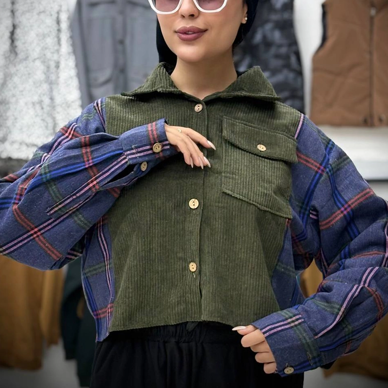 مانتو کوتاه ترکیبی پروا ( پک 4 عددی )