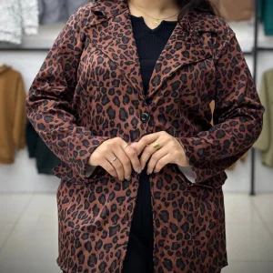 مانتو کتی پلنگی پنس دار (پک 2 عددی)