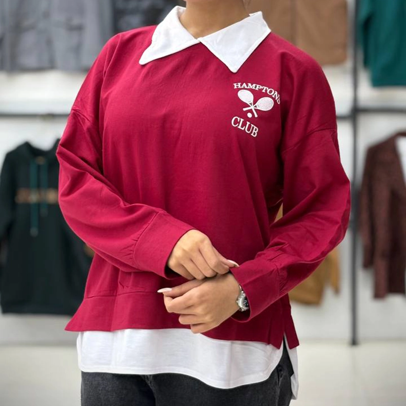 بلوز یقه دار تنیس ( پک 4 عددی )